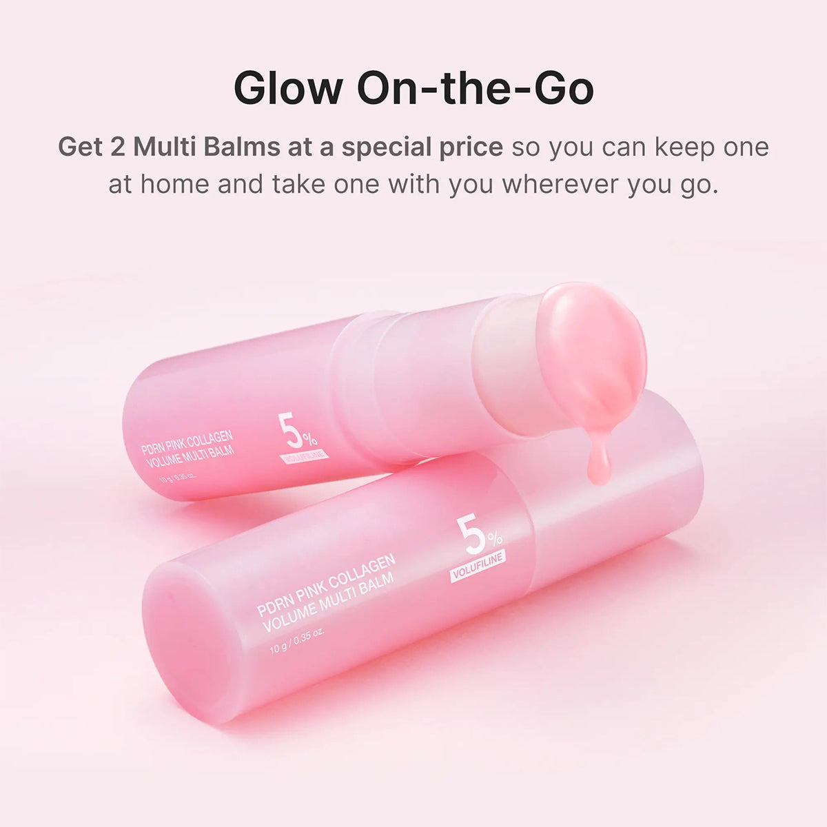 Pink Caffeine Collagen Eye Patch + Pink Collagen Volume Multi Balm