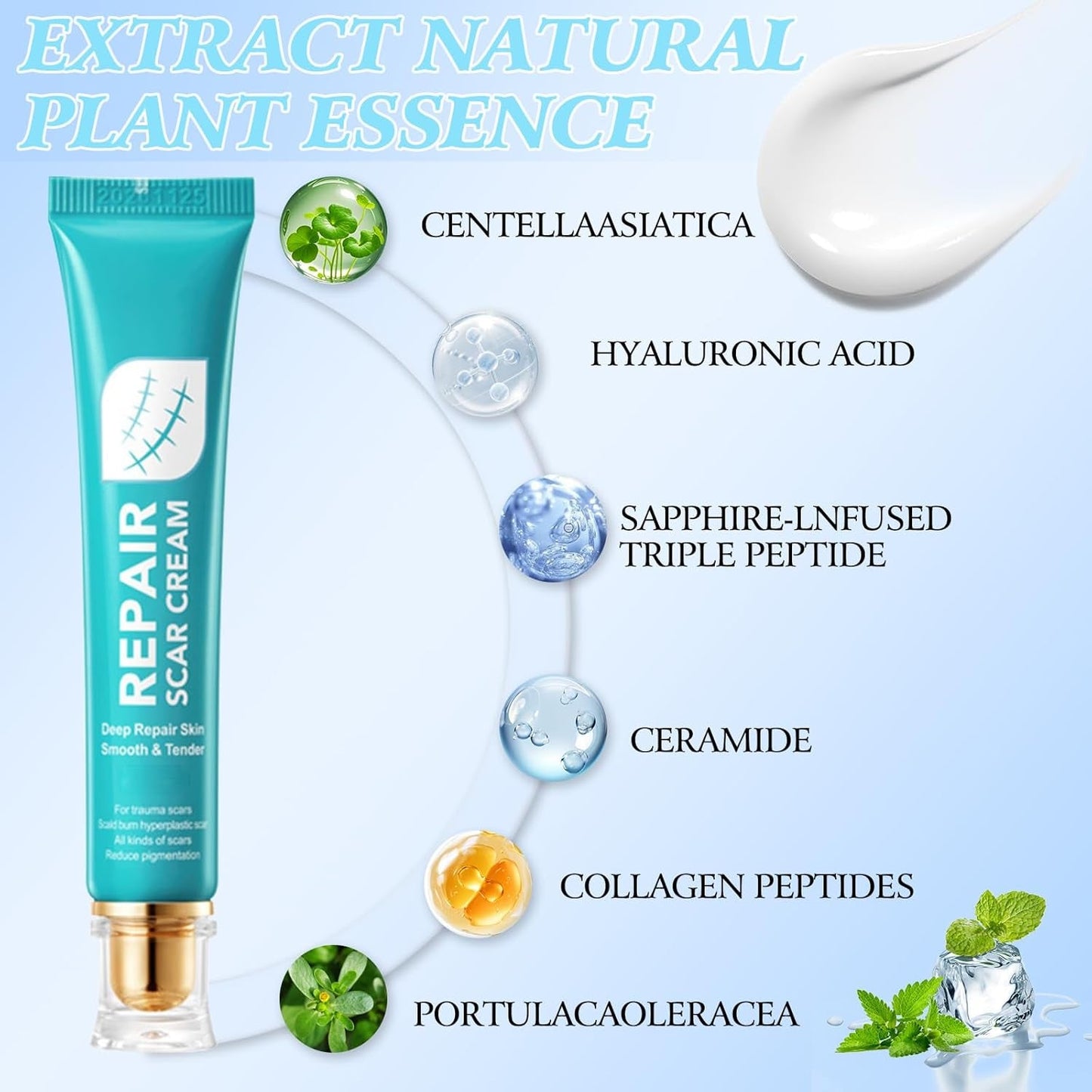 Advanced Scar Repair Cream – Smooth & Improve the Appearance of Scars