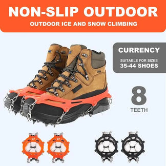 8-Claw Anti-Slip Ice Cleats
