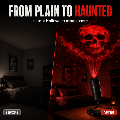 Plug-&-Play HD Star Projector: Halloween 6-Disc Set