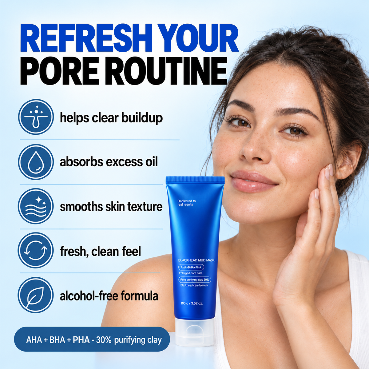 Zero Pores Blackhead Mud Mask-Free Pore Brush