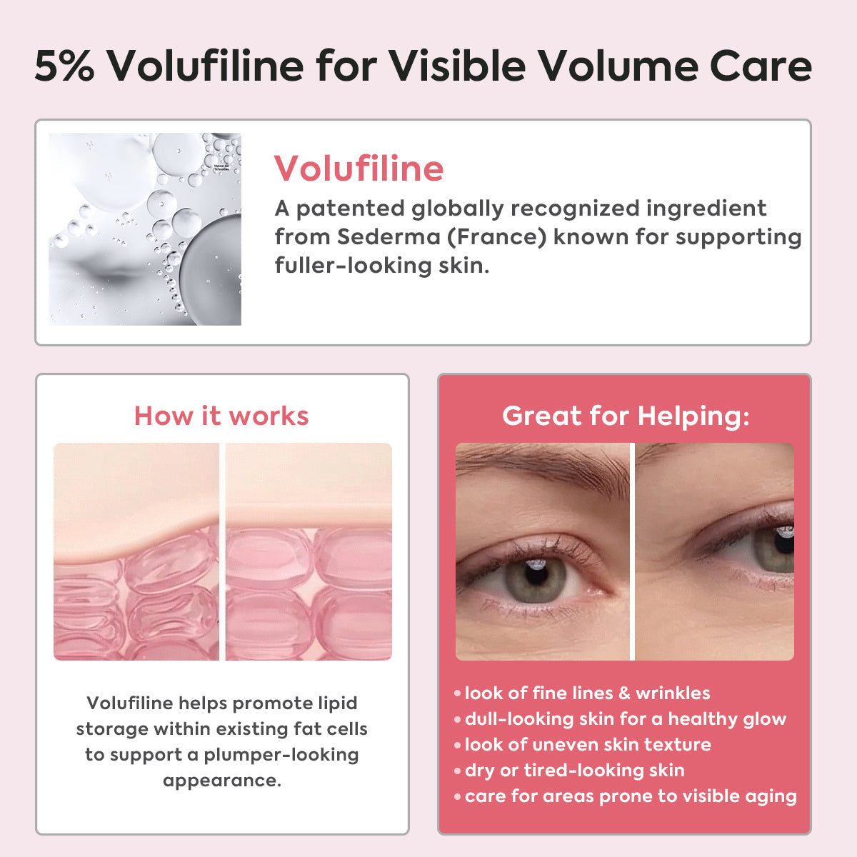 Pink Caffeine Collagen Eye Patch + Pink Collagen Volume Multi Balm