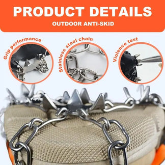 8-Claw Anti-Slip Ice Cleats