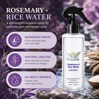 Rosemary Water with Rice Water |100% Natural Extract