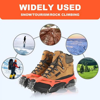 8-Claw Anti-Slip Ice Cleats