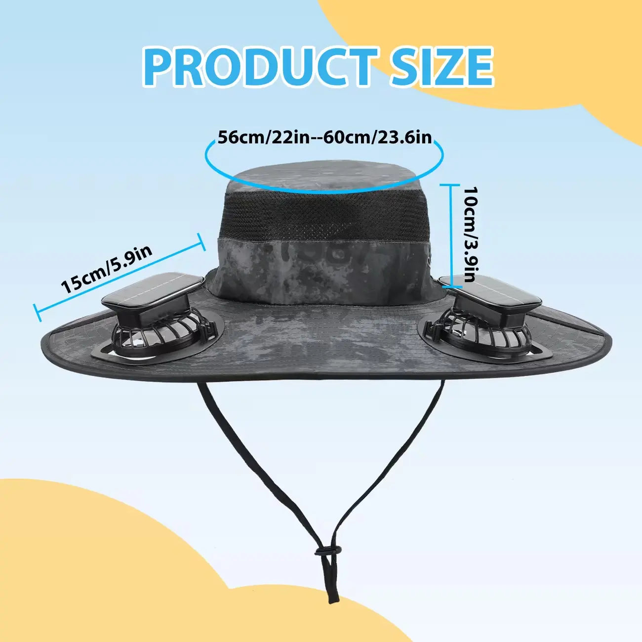 Solar Fan Outdoor Fishing Hat