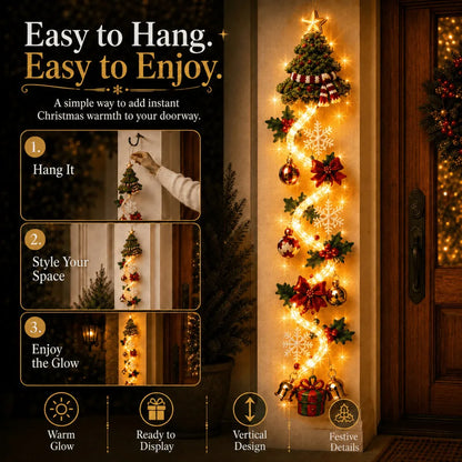 🎄 Glowing Christmas Door Hanger