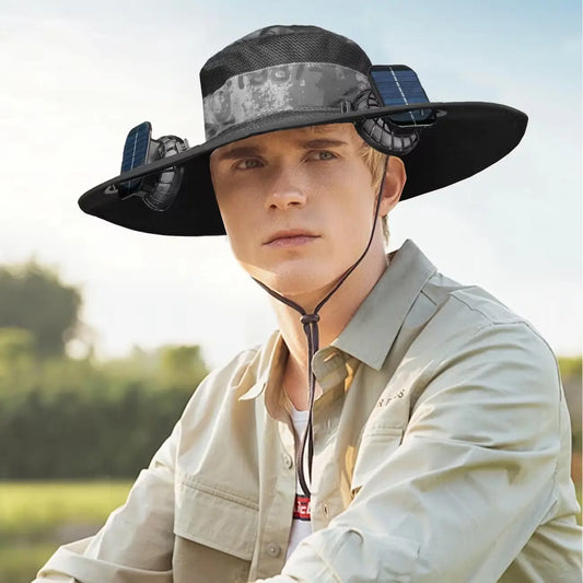 Solar Fan Outdoor Fishing Hat