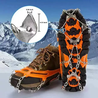 8-Claw Anti-Slip Ice Cleats