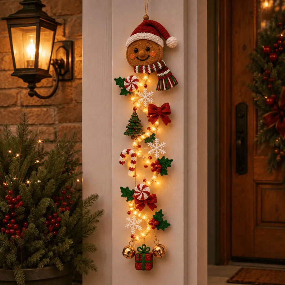 🎄 Glowing Christmas Door Hanger