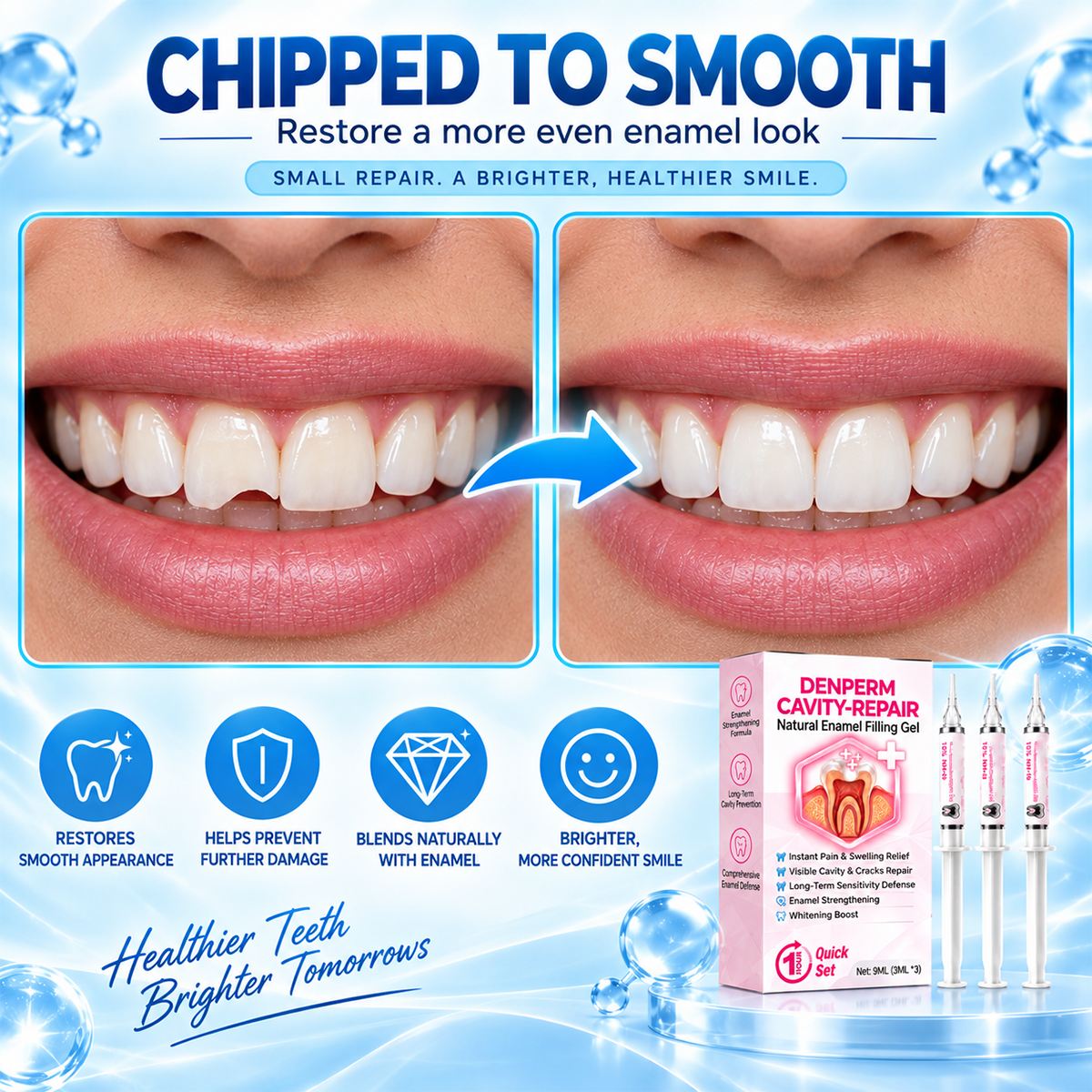DenPerm Cavity-Repair Natural Enamel Filling Gel