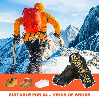 8-Claw Anti-Slip Ice Cleats