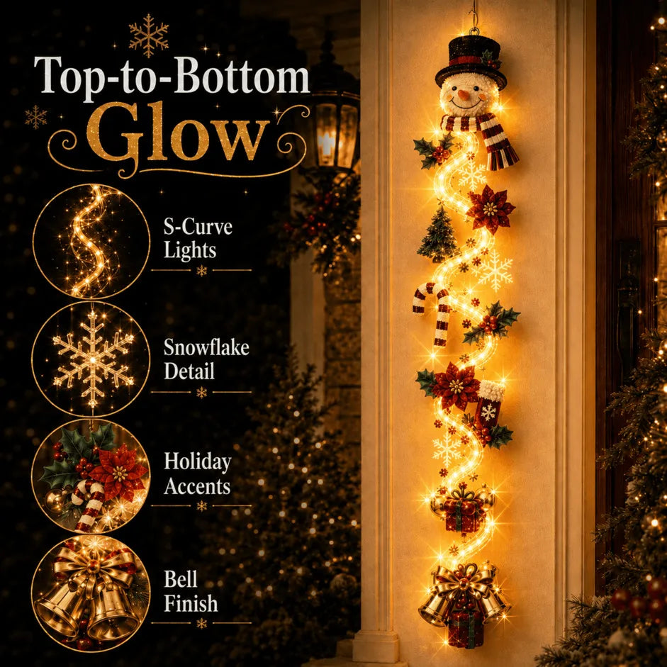 🎄 Glowing Christmas Door Hanger