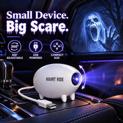 🎃 👻 Haunt Rise Halloween Window Projector-360° Adjustable Stand for Home Decor 🎃