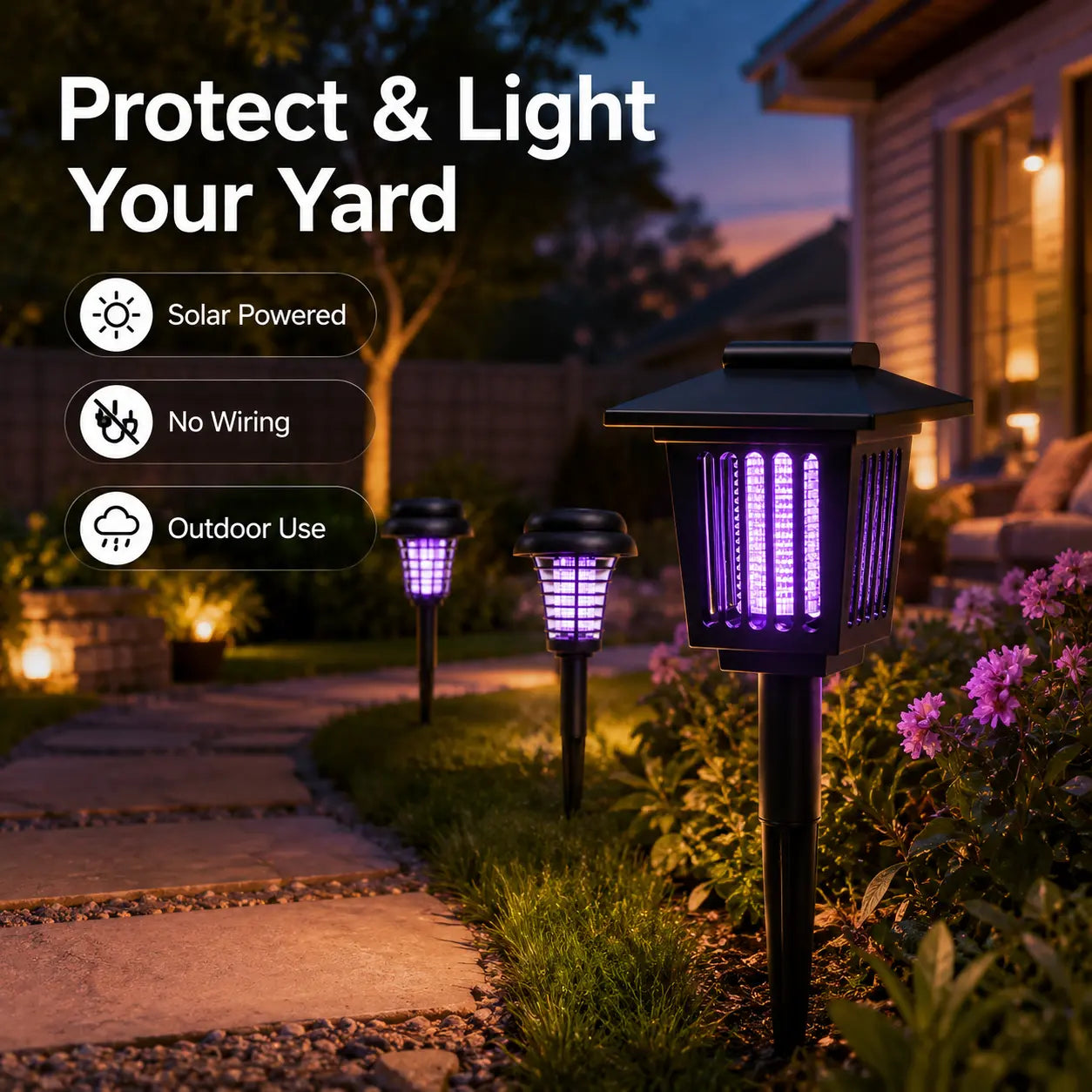 Solar Mosquito Catching Decorative Light