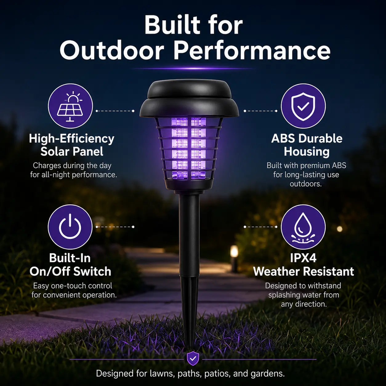 Solar Mosquito Catching Decorative Light