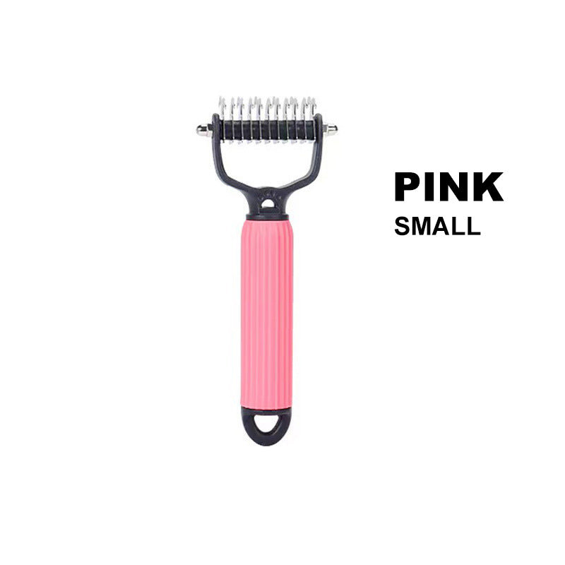 Double-Sided Deshedding Pet Brush – Dual-Sided, Ergonomic & Gentle for Dogs & Cats 🐶