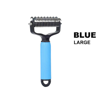 Double-Sided Deshedding Pet Brush – Dual-Sided, Ergonomic & Gentle for Dogs & Cats 🐶