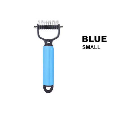Double-Sided Deshedding Pet Brush – Dual-Sided, Ergonomic & Gentle for Dogs & Cats 🐶