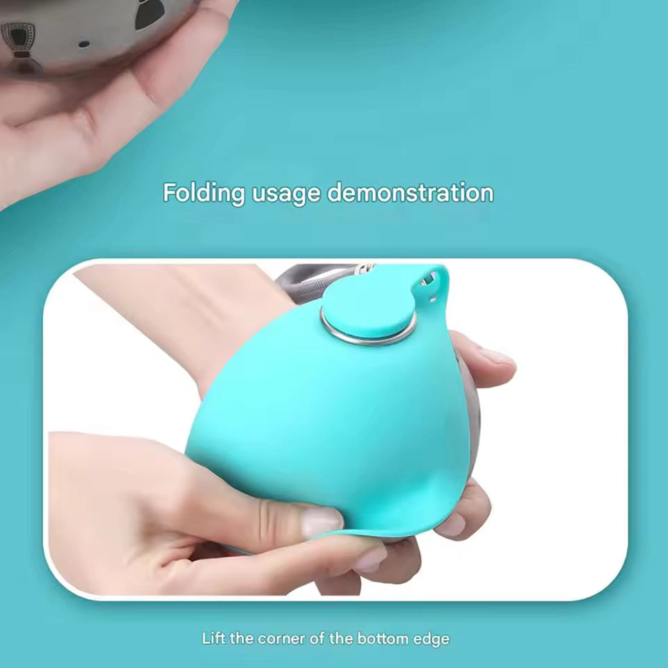 2-in-1 Portable Dog Water Bottle for Small Dogs - Leak-Proof & Compact