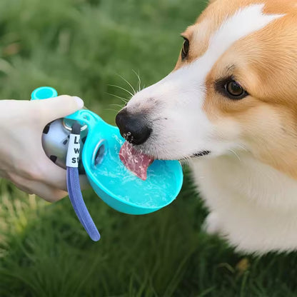 2-in-1 Portable Dog Water Bottle for Small Dogs - Leak-Proof & Compact