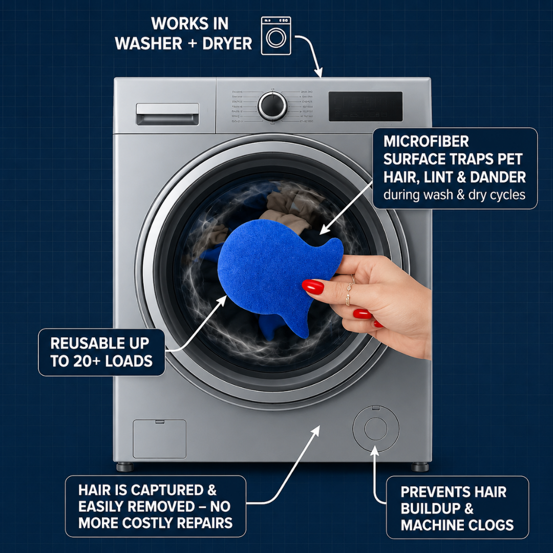 Laundry Pet Hair Removal Fish