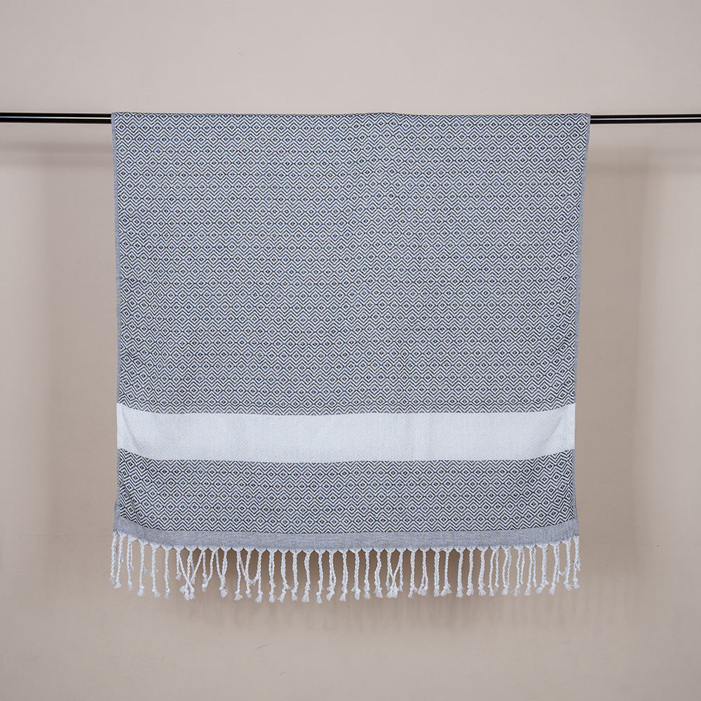 Lightweight Flat Weave XL Beach Towel for Pool, Travel & Summer Use