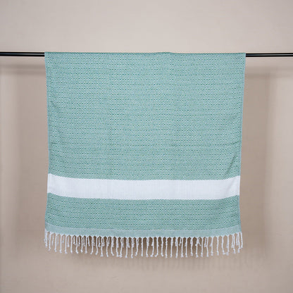 Lightweight Flat Weave XL Beach Towel for Pool, Travel & Summer Use