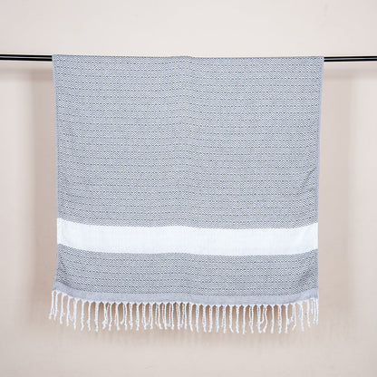 Lightweight Flat Weave XL Beach Towel for Pool, Travel & Summer Use