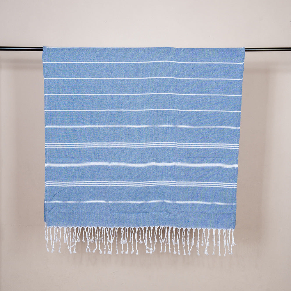 Lightweight Flat Weave XL Beach Towel for Pool, Travel & Summer Use
