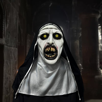 ✨Horror Latex Nun Mask😈