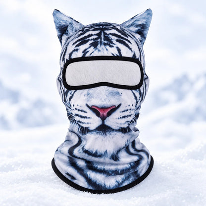 🐱 3D Cat Ski Balaclava – Eye-Catching Animal Face Mask for Outdoor Fun!