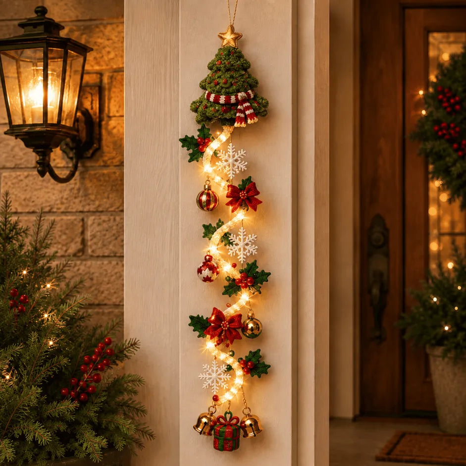 🎄 Glowing Christmas Door Hanger