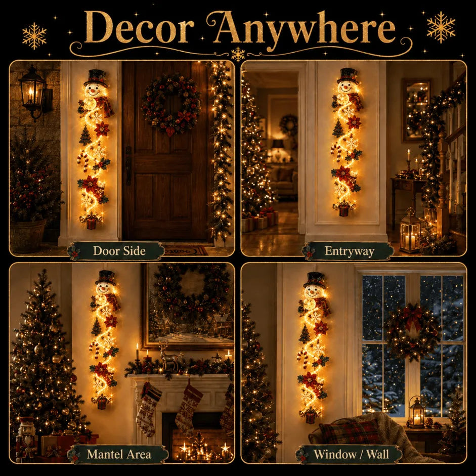 🎄 Glowing Christmas Door Hanger