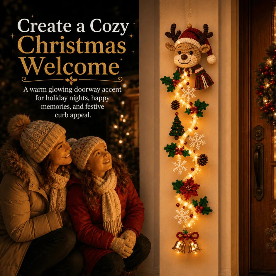 🎄 Glowing Christmas Door Hanger