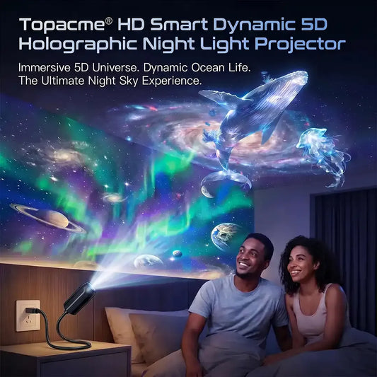 Night Light Projector - Smart Holographic Star Projector