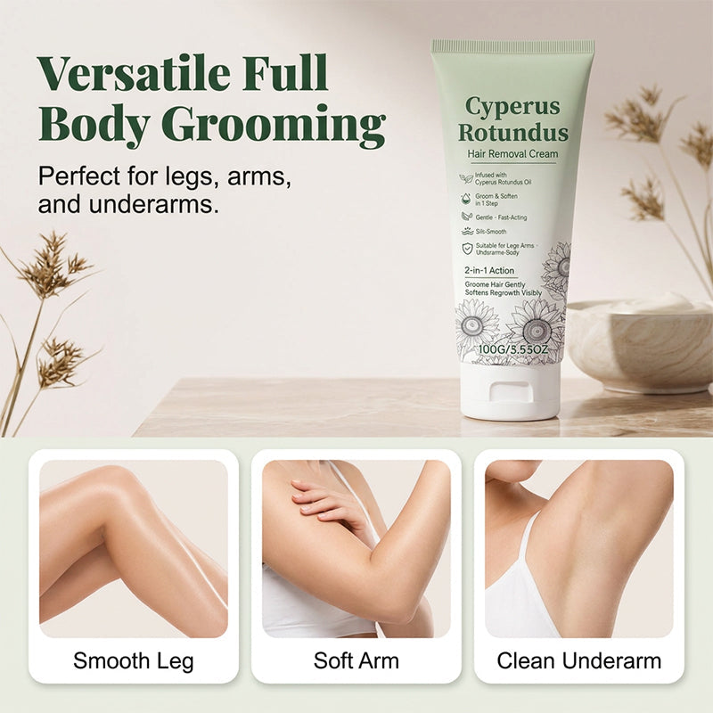 Remove Hair Gently Instantly! Pain-Free Cyperus Hair Removal Cream