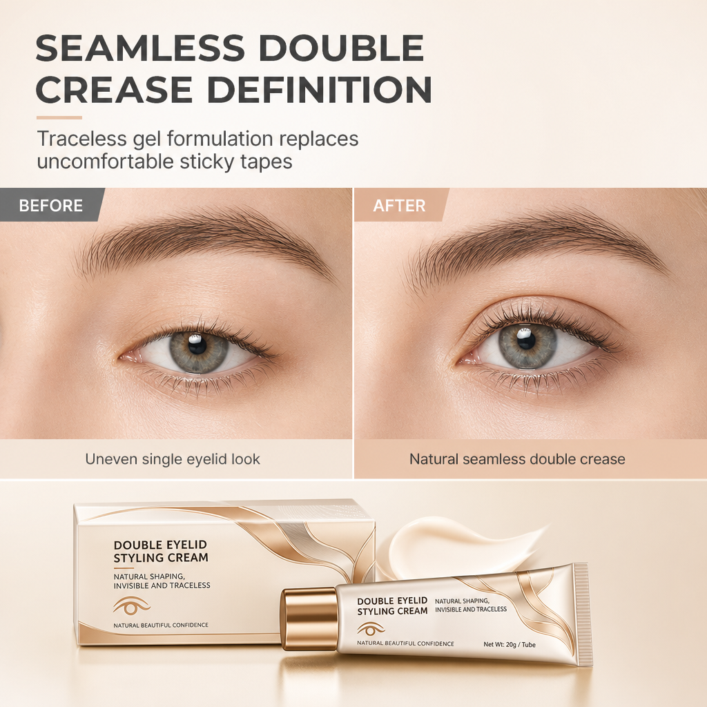 Ditch Eyelid Tape Instantly! Invisible Double Eyelid Styling Gel