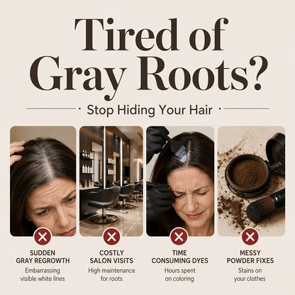 Gray Root Touch-Up Hair Pen – Precise Brush & Natural Shades 🌿